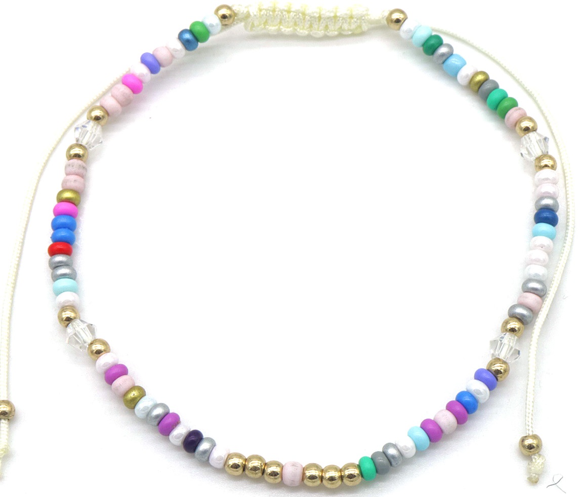 E-B2.2 ANK830-053-1 Anklet Glassbeads