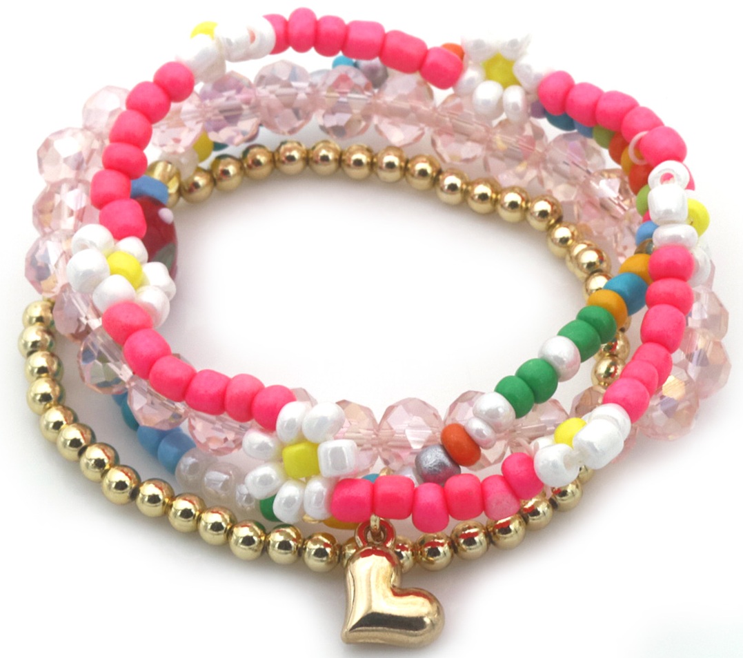 D-B8.1 B2529-003 Bracelet Set Glassbeads