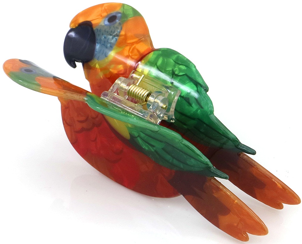 S-F4.1 H1126-013 Hair Claw 10.5cm Parrot