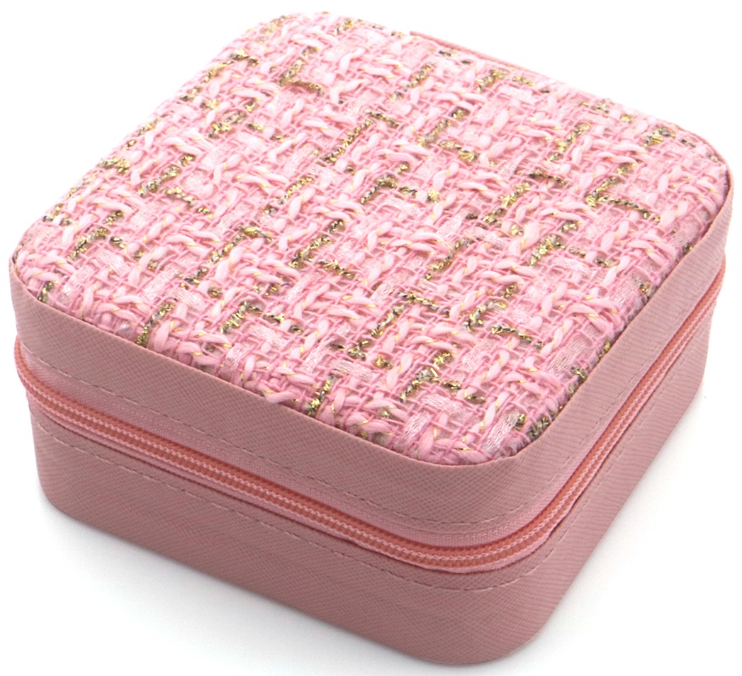 Q-B8.1 PK954-001-4 PU Travel Case Jewelry Box 10x10x5cm