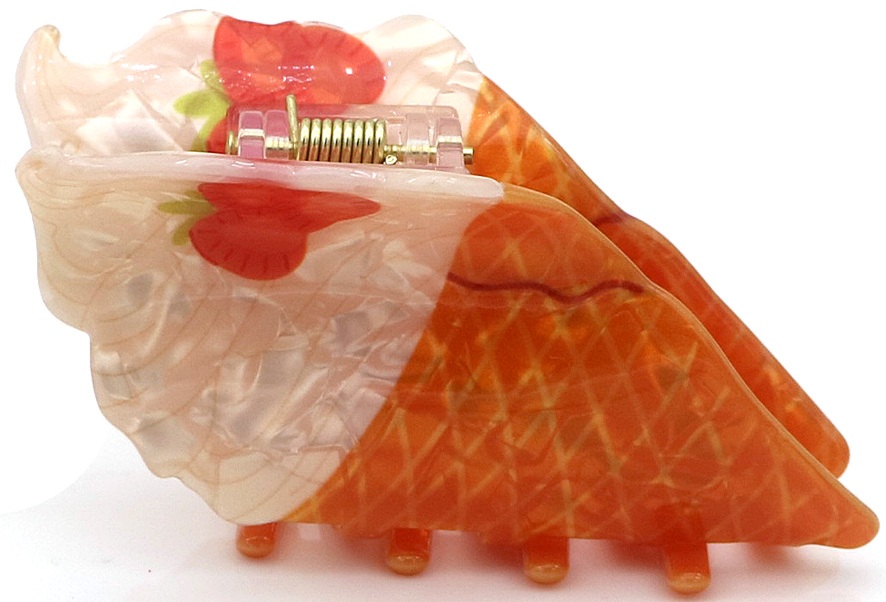 S-F4.4  H1126-011-3 Hair Claw 8cm Icecream