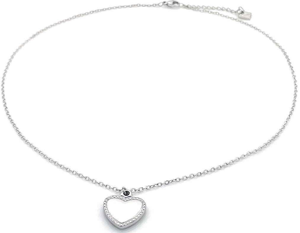 B-C4.4 N1139-001S S. Steel Necklace Heart 40-45cm