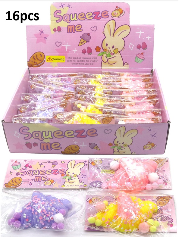 Q-C3.1 TOY2535-054 Squishy Croissants - 16pcs