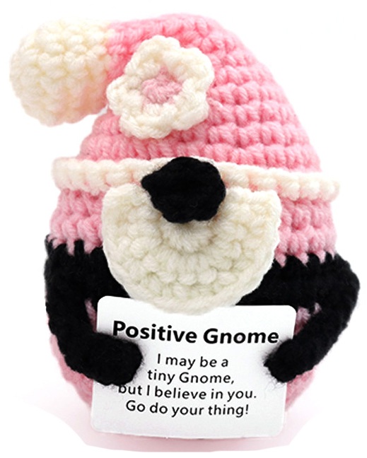 Q-F8.1  T2405-440 Knitted Positive Gnome 8cm