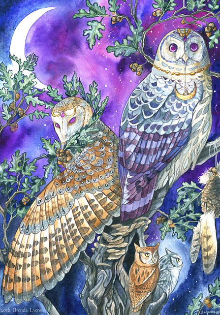 Q-I8.1 GD79285 Diamond Painting Canvas 40x30cm - Painting 35x25cm Owl