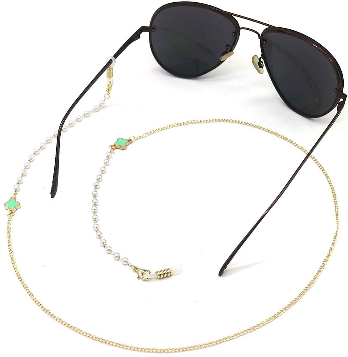 A-E22.2 GL004-054-1 Sunglass Chain Green