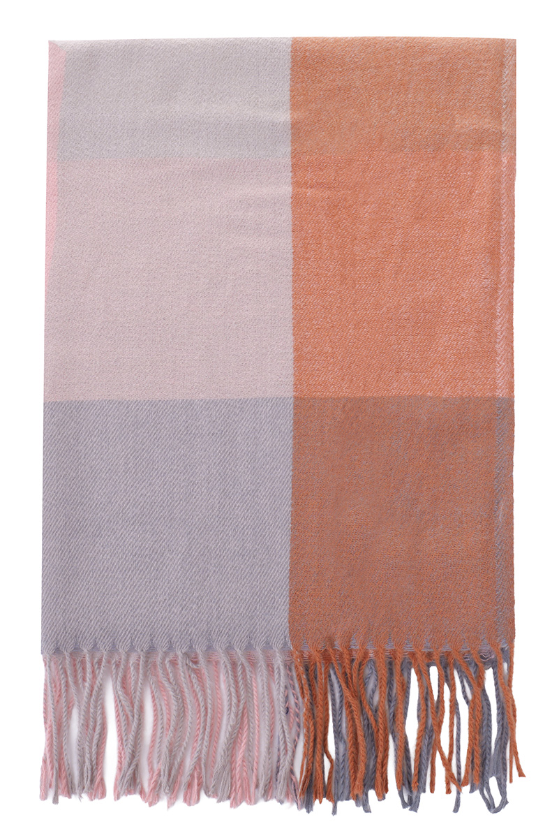Q-E7.2 SCARF405-736-7 Soft Scarf Checkered 180x70cm