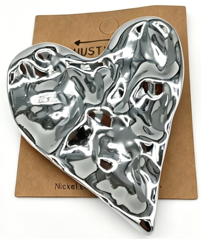 G-A19.4 P2605-154S Brooch Heart 7cm