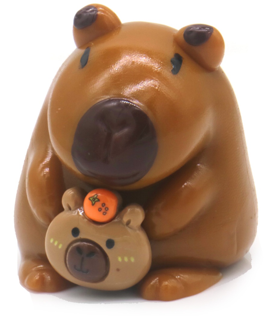 Q-D4.2 TOY2535-038 Squishy Capybara - 16pcs