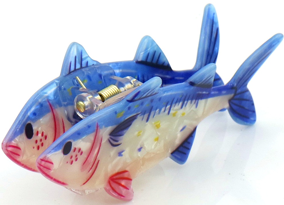 S-F6.2  H1126-011-7 Hair Claw 8.5cm Fish
