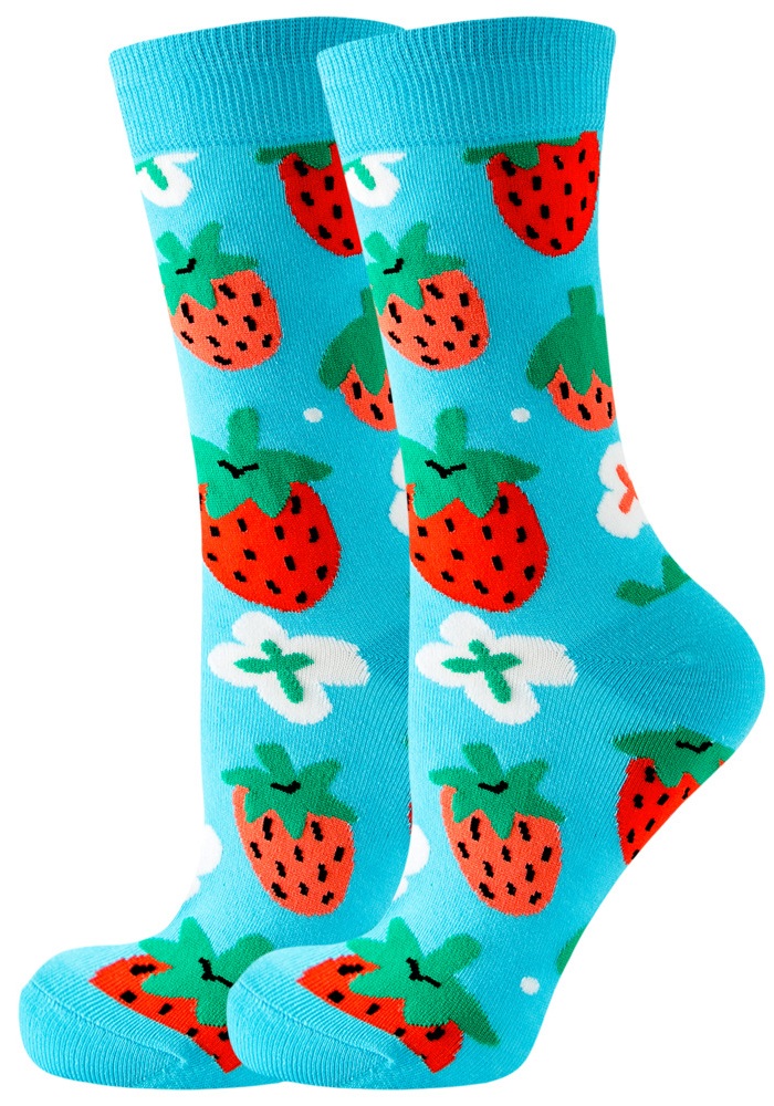 S-K1.1 SOCKS2246-069-15 Pair of Socks Size 36-43 Strawberry