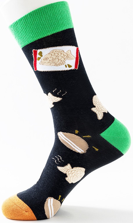 S-K6.2 SOCKS2438-043 Pair of Socks Size 38-45 Fish