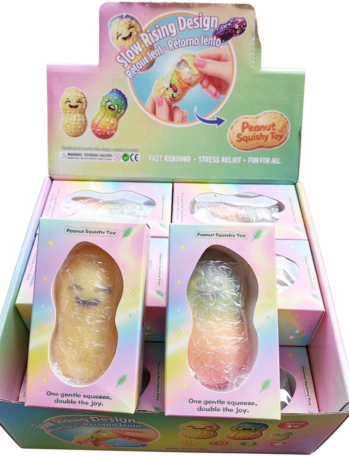 R-P8.1 TOY1208-006  Wax Cracking Squishy Peanut - 12pcs