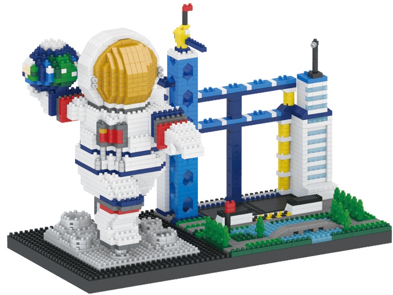 L-B4.1 No. 620 Mini Building Blocks Astronaut - 1978pcs