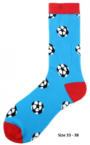 S-E2.4 SOK10 Socks Football Size 33 - 38 For Kids