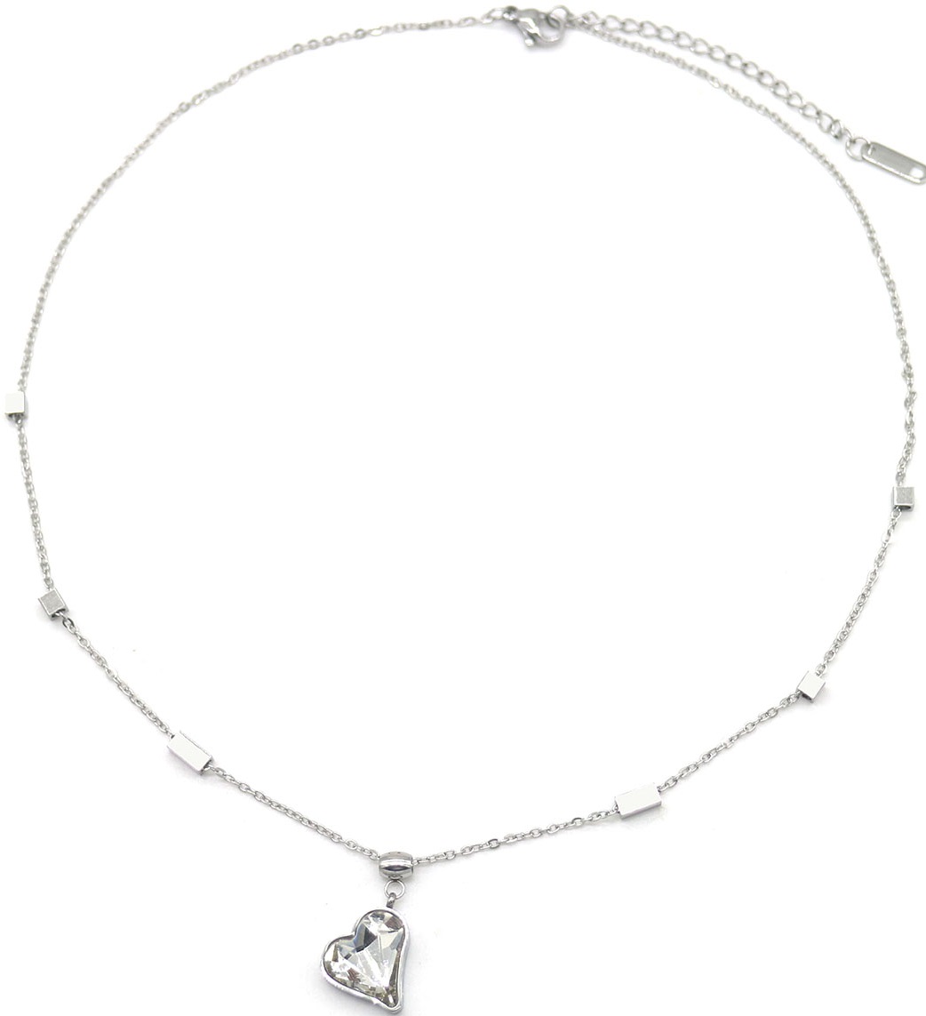 A-D22.2 N088-066S S. Steel Neckalce Heart
