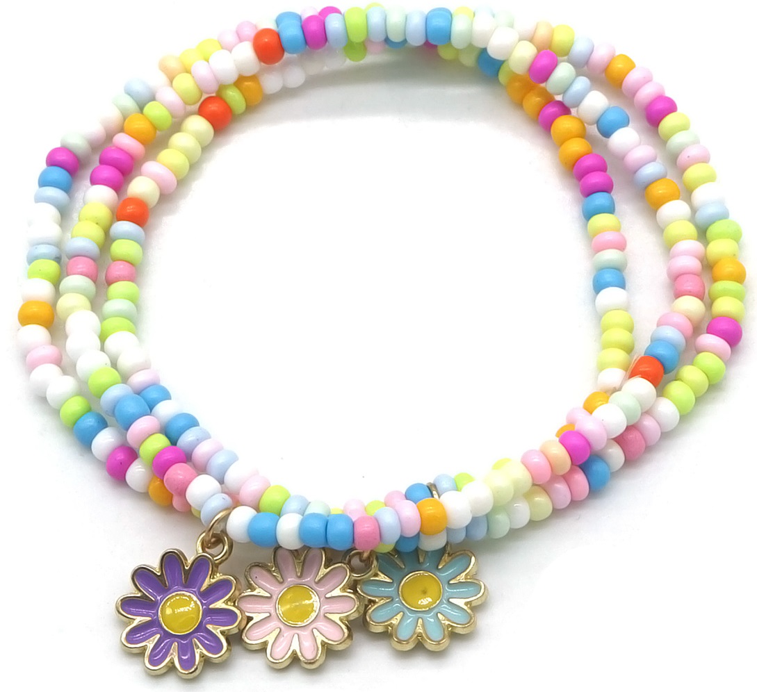 B-E9.3 B1670-012 Bracelet Set Flowers 3pcs