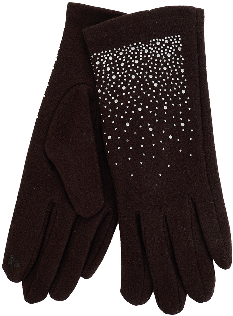 X-H8.2 GLOVES704-010-2 Gloves Crystals Brown