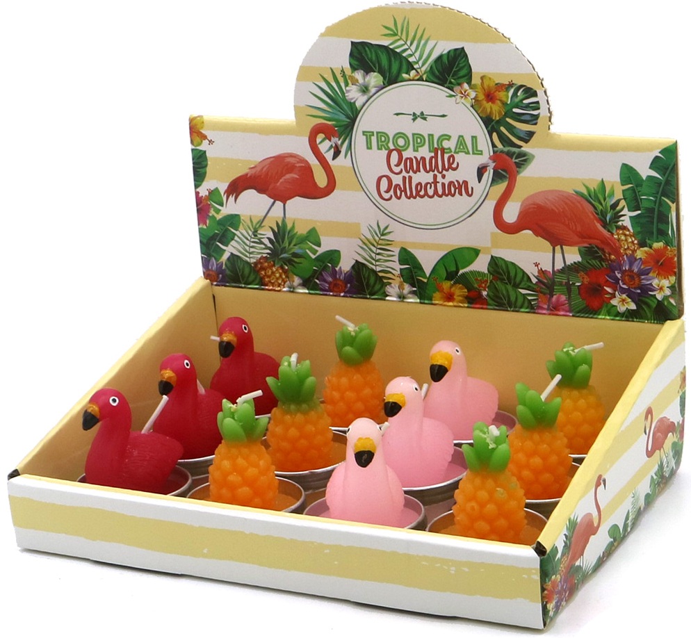 R-L4.1  CA958-003 Candles 5cm Tropical - 12pcs in Display