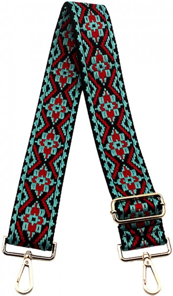 S-I5.4 BS003-007 Bag Strap 5cm Blue-Red S-I5.4 BS003-007 Bag Strap 5cm Blue-Red