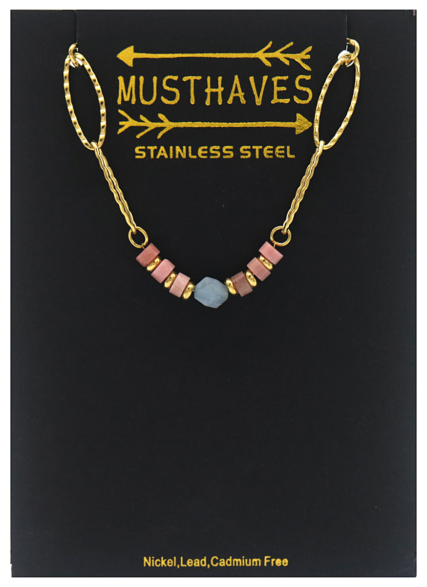 D-A10.1 B031-030G S. Steel Bracelet Stones