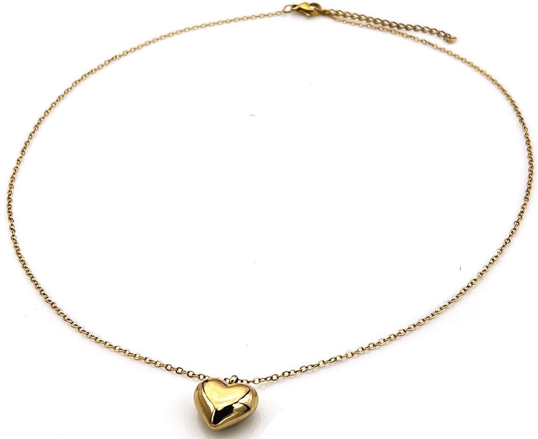D-D8.3 N1131-001G S. Steel Necklace Heart 40-45cm