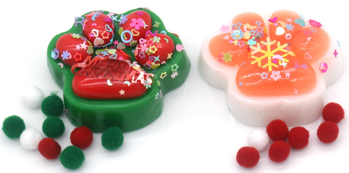 Q-H2.2 TOY948-018 Squishy Paw Christmas - 16pcs