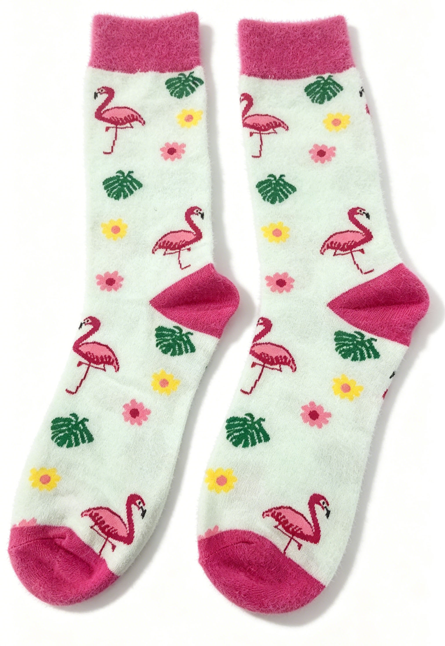 S-K3.3 SOCKS2512-282 Pair of Socks Size 38-45 Flamingos