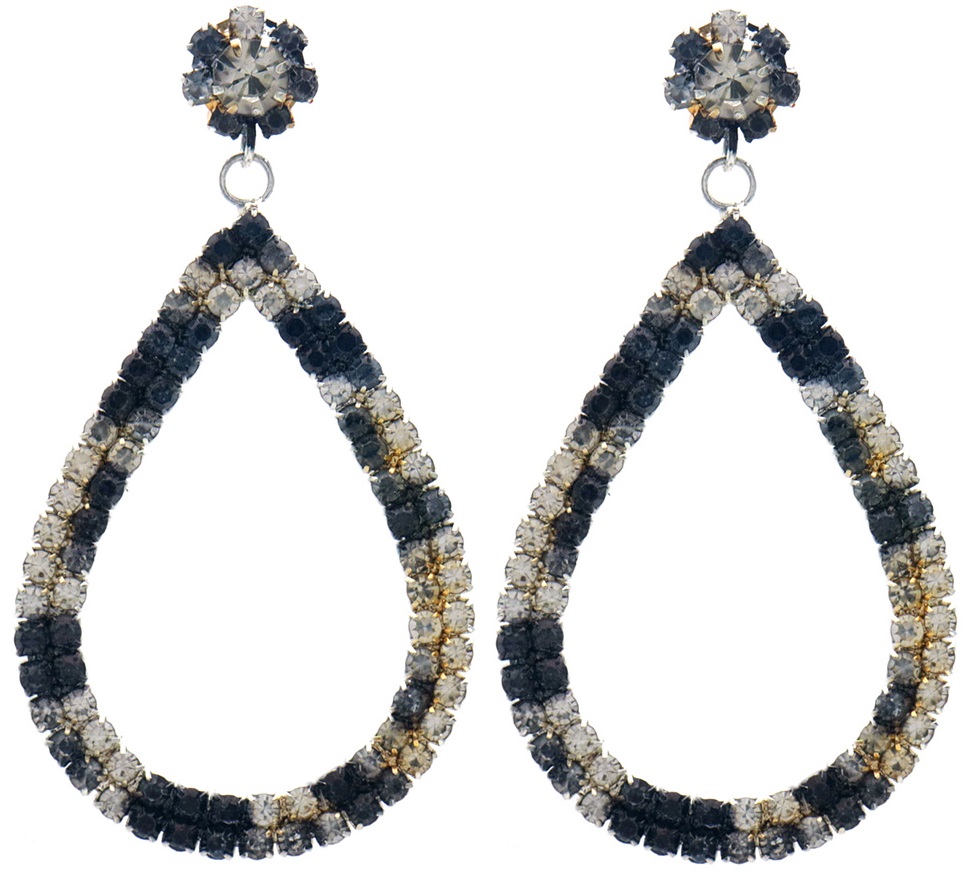 F-C15.2 E2458-071-1 Earrings Crystal 6.5cm
