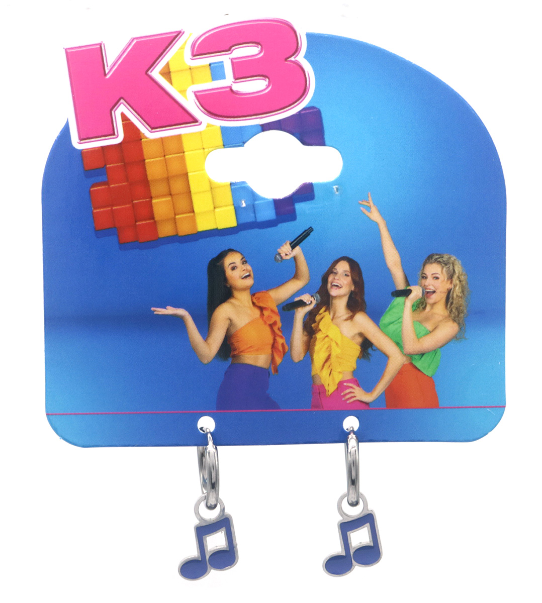 K3-RBE003 S. Steel Earrings Music