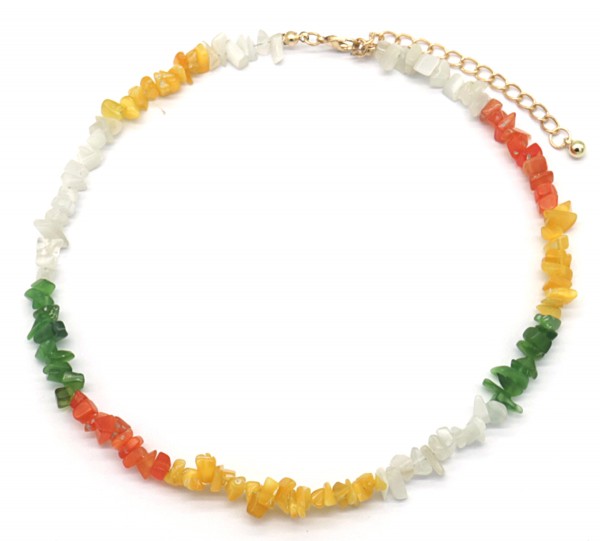 I-F5.1 N536-225 Necklace with Stones 40-47cm Multi