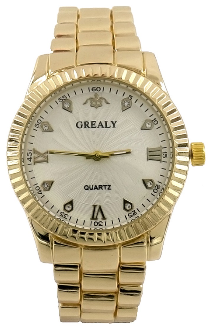 A-C18.2 W631-010G Quartz Watch with Metal Bracelet 40mm Gold
