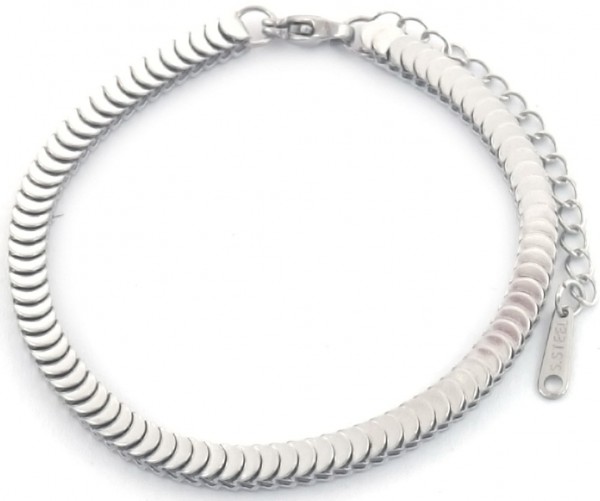 C-F6.5 B088-003S S. Steel Bracelet Coins