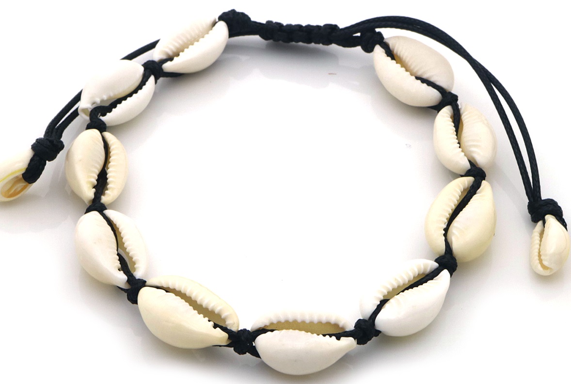 I-B15.1  ANK938-003-2 Anklet Shells Black