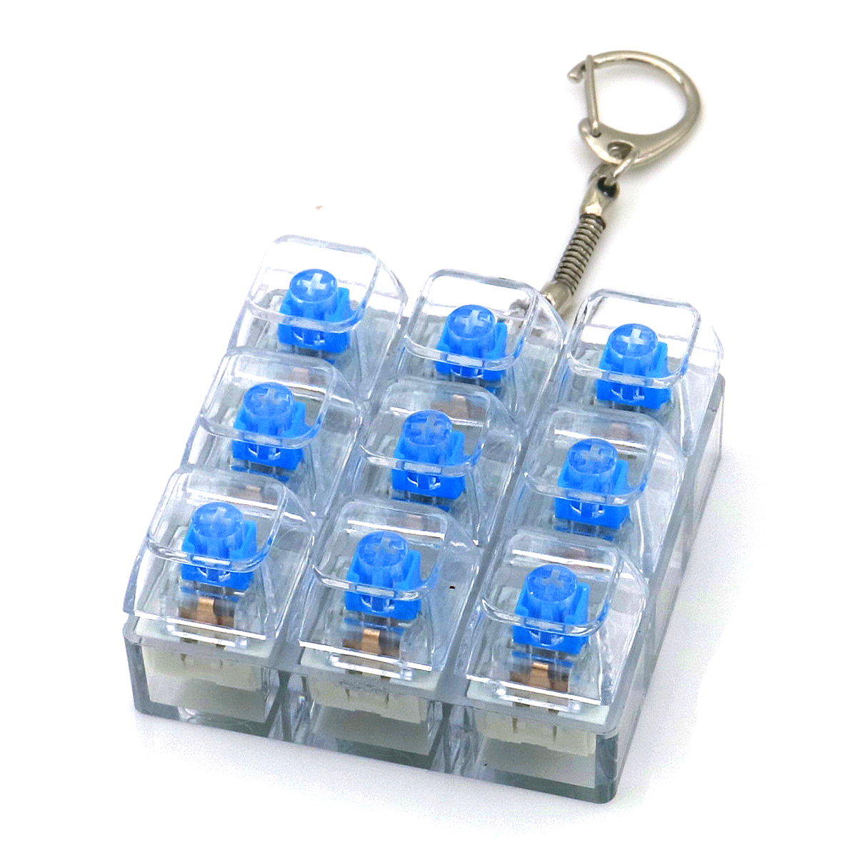R-L7.1 KY2611-004 Fidget Keyboard Keychain ASMR Mixed Colors - 1pc