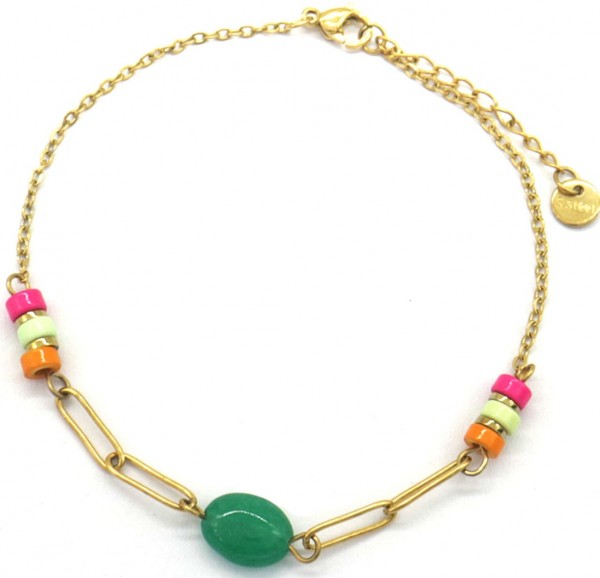 D-F6.4  ANK626-003 S. Steel Anklet Multi