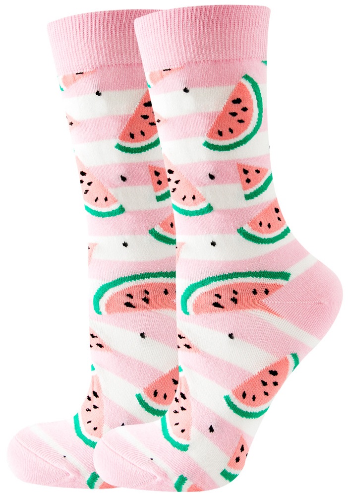 S-G5.4 SOCKS2246-069-25 Pair of Socks Size 36-43 Watermelon