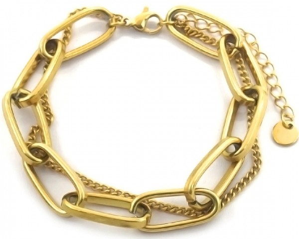 D-B21.1  B088-001G S. Steel Bracelet Chains