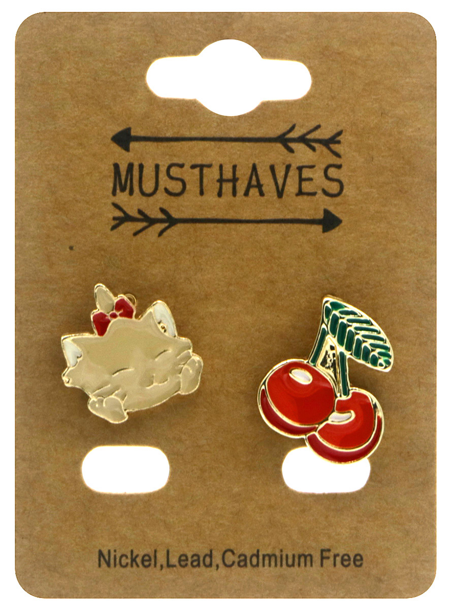 C-B6.1 PIN2557-045-2 Set of Pins Cat - Cherries