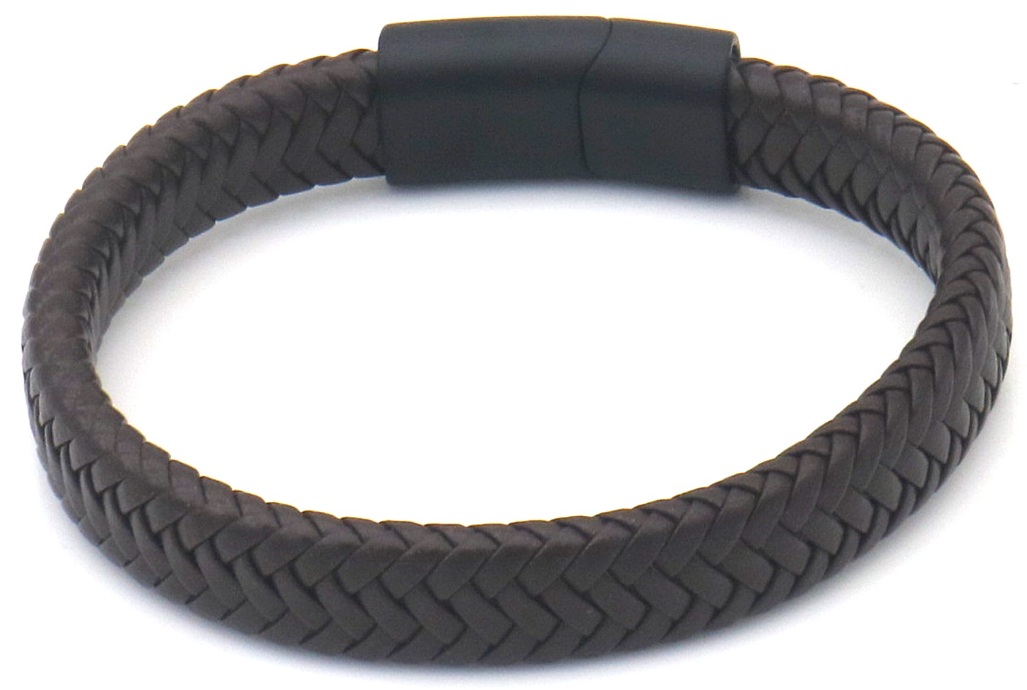 C-A15.2  B25104-002-2 PU Bracelet 21cm Brown