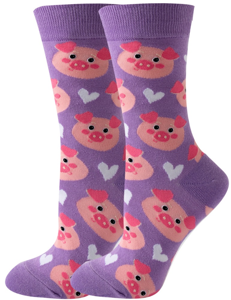 S-I2.1 SOCK2438-005 Pair of Socks Size 36-43 Pigs