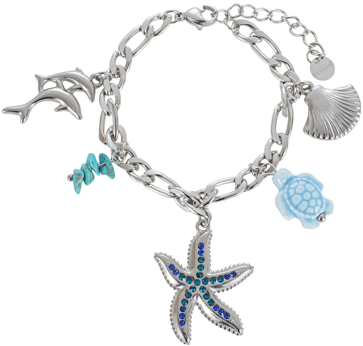 D-F3.2 B1160-002S S. Steel Bracelet Charms - 16-21cm
