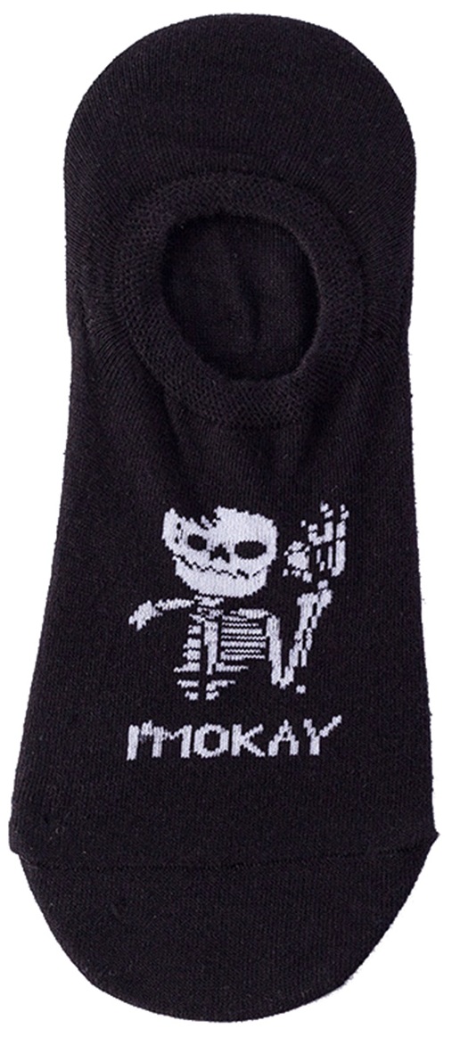 S-A8.1  SOCK2246-010-2 Pair of Low Socks Size 36-41 Skeleton