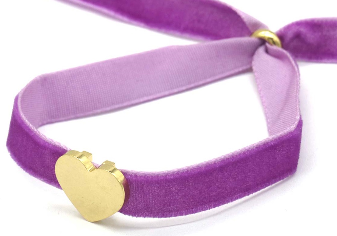 D-C5.3 B221-324 No. 8 S. Steel Bracelet Velvet Purple