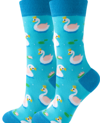 S-K6.3 SOCK2512-035 Pair of Socks Size 38-45 Swan