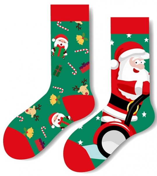 S-D3.3 SOCK2316-704 No. 2 Pair of Socks - 36-43 - Christmas