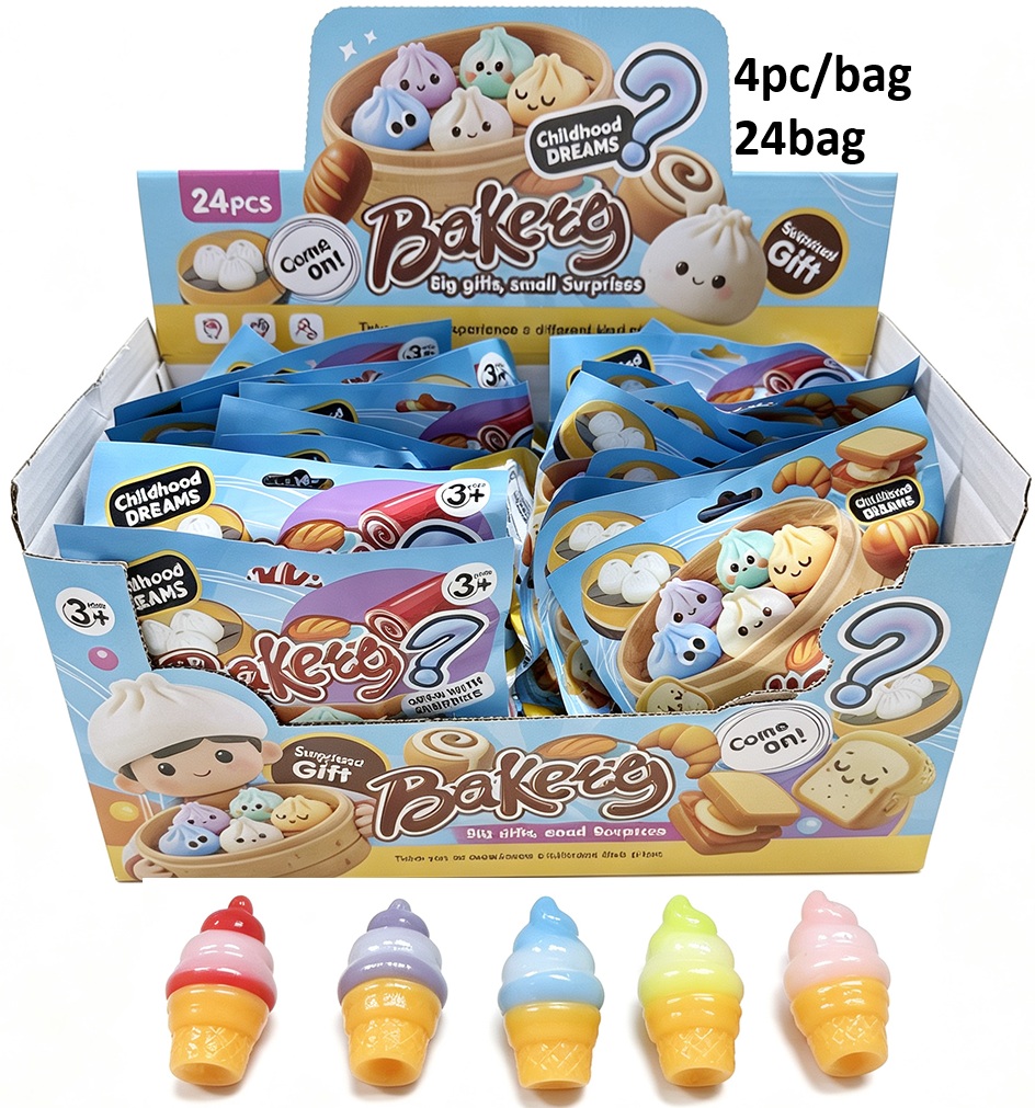 Z-C6.2 TOY2610-119 Mystery Squishy Bags 4pcs per bag - 24pcs