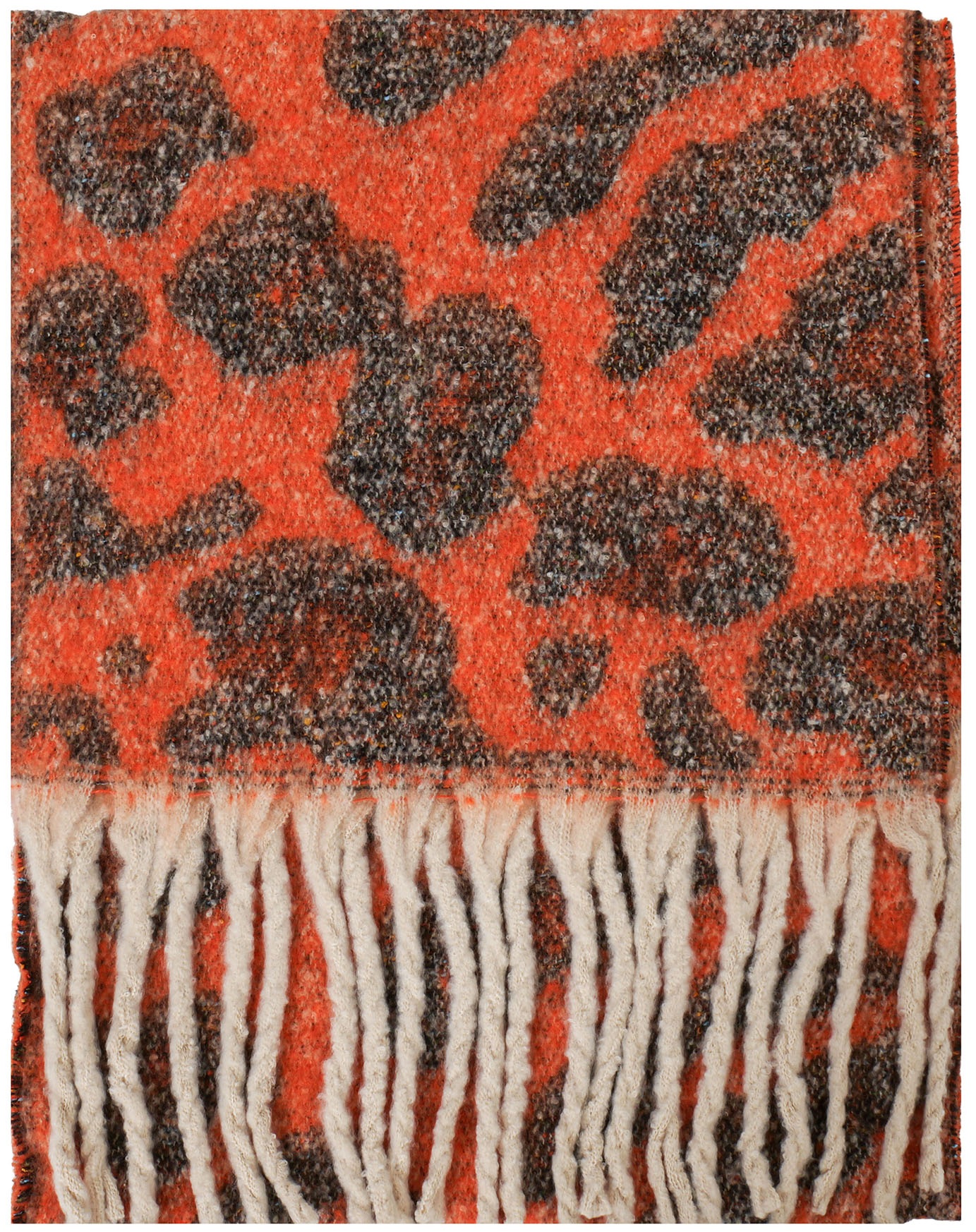 Z-F4.6 SCARF1007-051-1 Winter Scarf Leopard 190x40cm