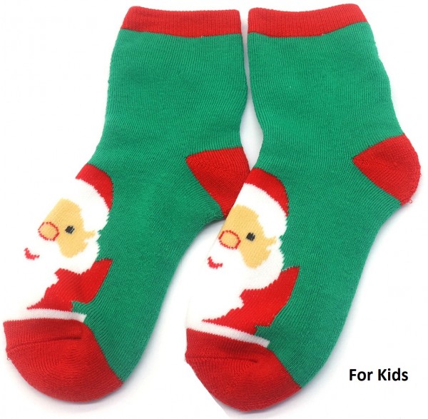 S-A6.2 SOCK2359-001-3 No.4 Chirstmas Size 33-38 For Kids