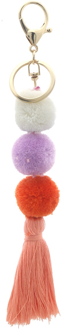 I-C10.2  KY2533-033-2 Keychain Pompons 18cm